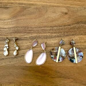 Bundle of Three Elegant Earrings